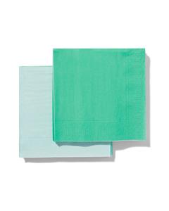 HEMA Servetten 24x24 Blauw - 20 Stuks