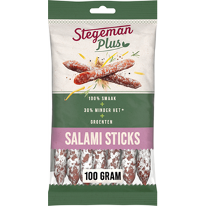 Stegeman tegeman Plus Salami Sticks 6 x 100g bij Jumbo