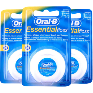 Oral-B Essential Floss Unwaxed - 3 x 50m - Voordeelverpakking