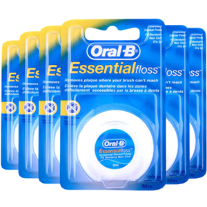 Oral-B Essential Floss Unwaxed - 6 x 50m - Voordeelverpakking