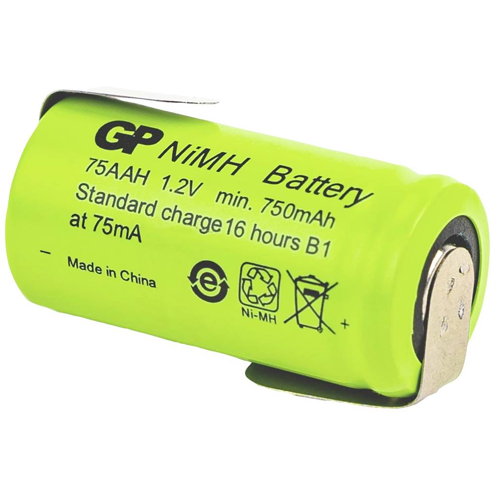 GP Batteries GP GPIND75AAH1A1PC1 Reserveaccu 1.5 V 750 mAh