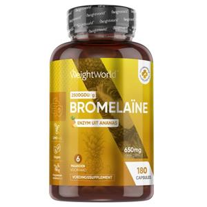 WeightWorld BromelaÃ¯ne 650 mg capsules