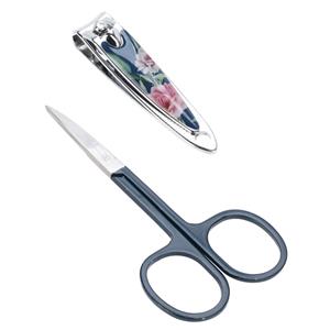 Eleganza Nagelschaar of manicure schaartje met knipper - RVS - 8.5 cm - persoonlijke verzorging -