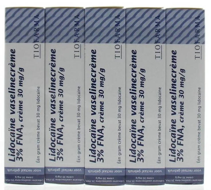 Tiofarma Lidocaine vaselinecrème 3% 5 x 30 gram 150 Gram