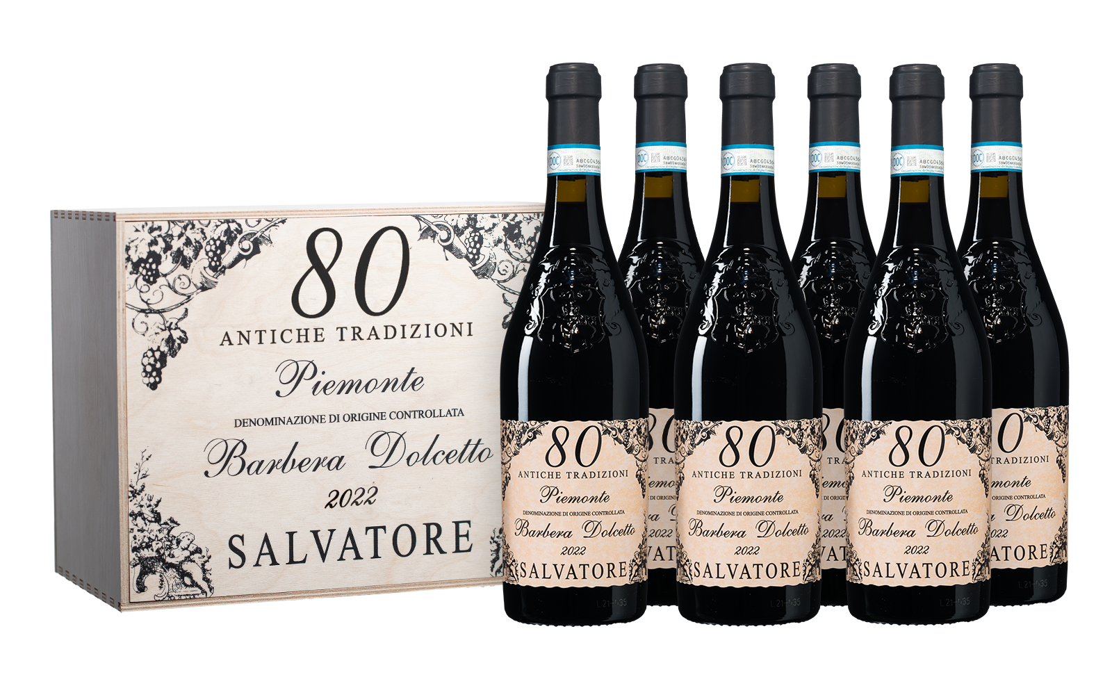 Wijnbeurs Salvatore Barbera Dolcetto Kist