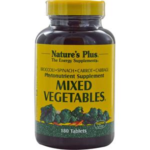 Nature's Plus Mixed Vegetables (180 Tablets) - 