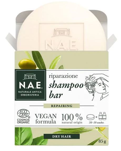 NAE Riparazoine shampoo bar repair droog haar 85g