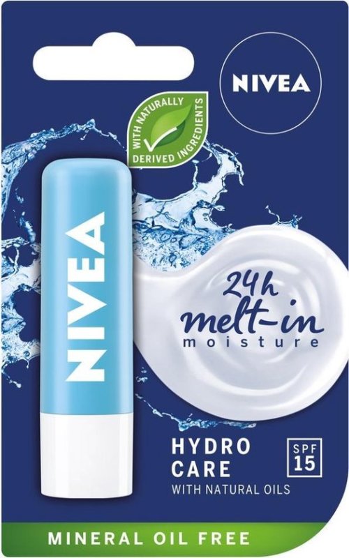 Nivea Lippenbalsem hydro care 4.8 Gram