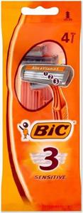 Bic 3 sensitive wegwerpscheermesjes 4 Stuks