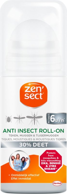 Zen'sect 30% deet anti insecten roller 60 ML