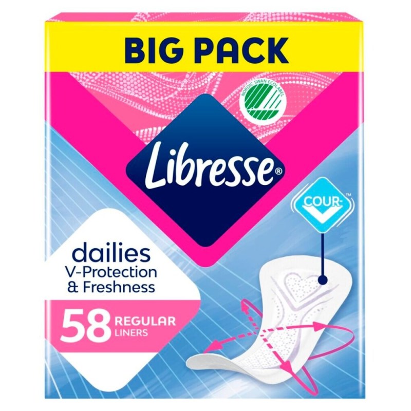 Libresse Inlegkruisjes regular 58 Stuks