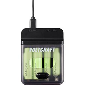 VOLTCRAFT VC-BC4-PB1 Batterijlader NiMH AA (penlite), AAA (potlood)