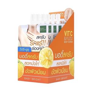 Baby Bright  Vit C & Yuzu Lichaamsscrub 40 g.  x 6 st