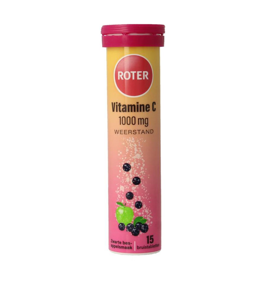 Roter Vitamine C 1000mg Weerstand Zwarte Bes Appel Bruistabletten