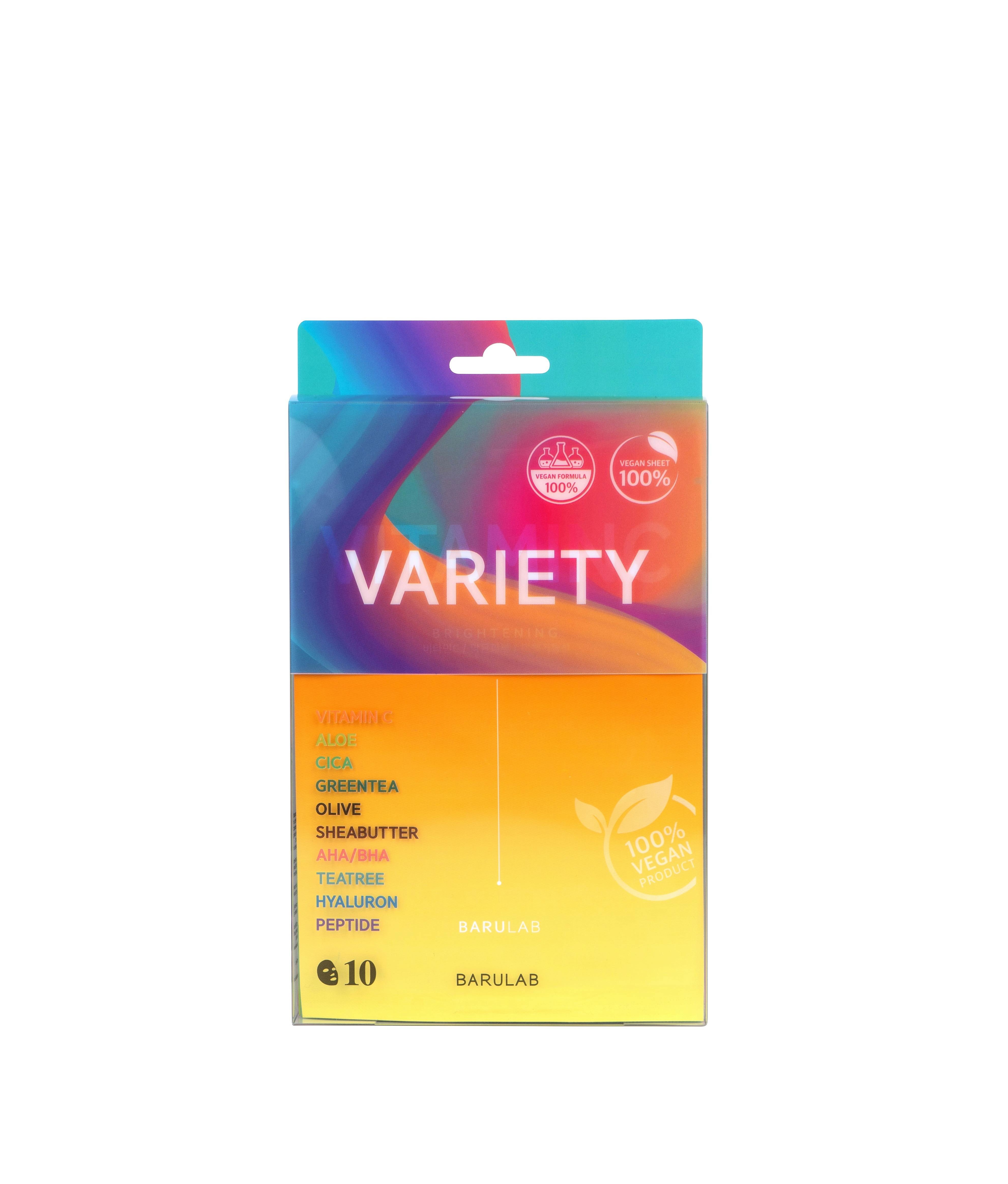 Barulab Vegan Variety Mask Pack 10 st