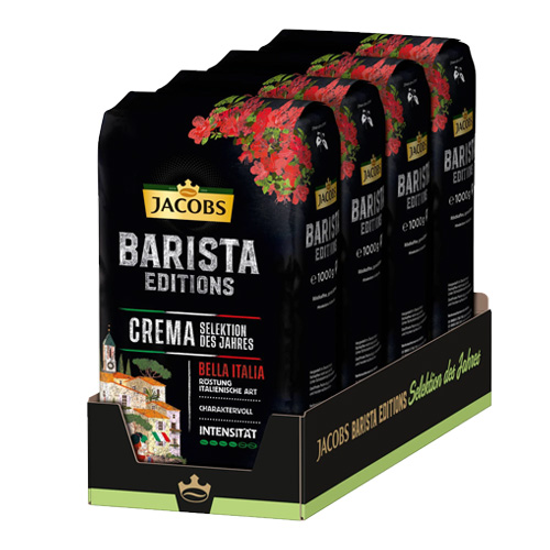 Jacobs  Barista Editions Selektion des Jahres Crema Bella Italia Bonen - 4x 1kg