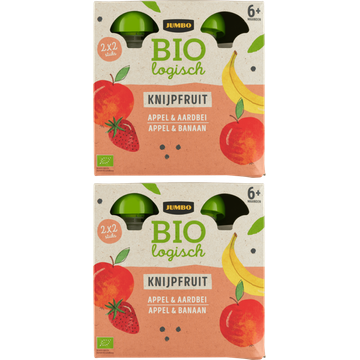 Jumbo umbo Biologisch Knijpfruit 6+ Maanden 2 x 4 x 90g