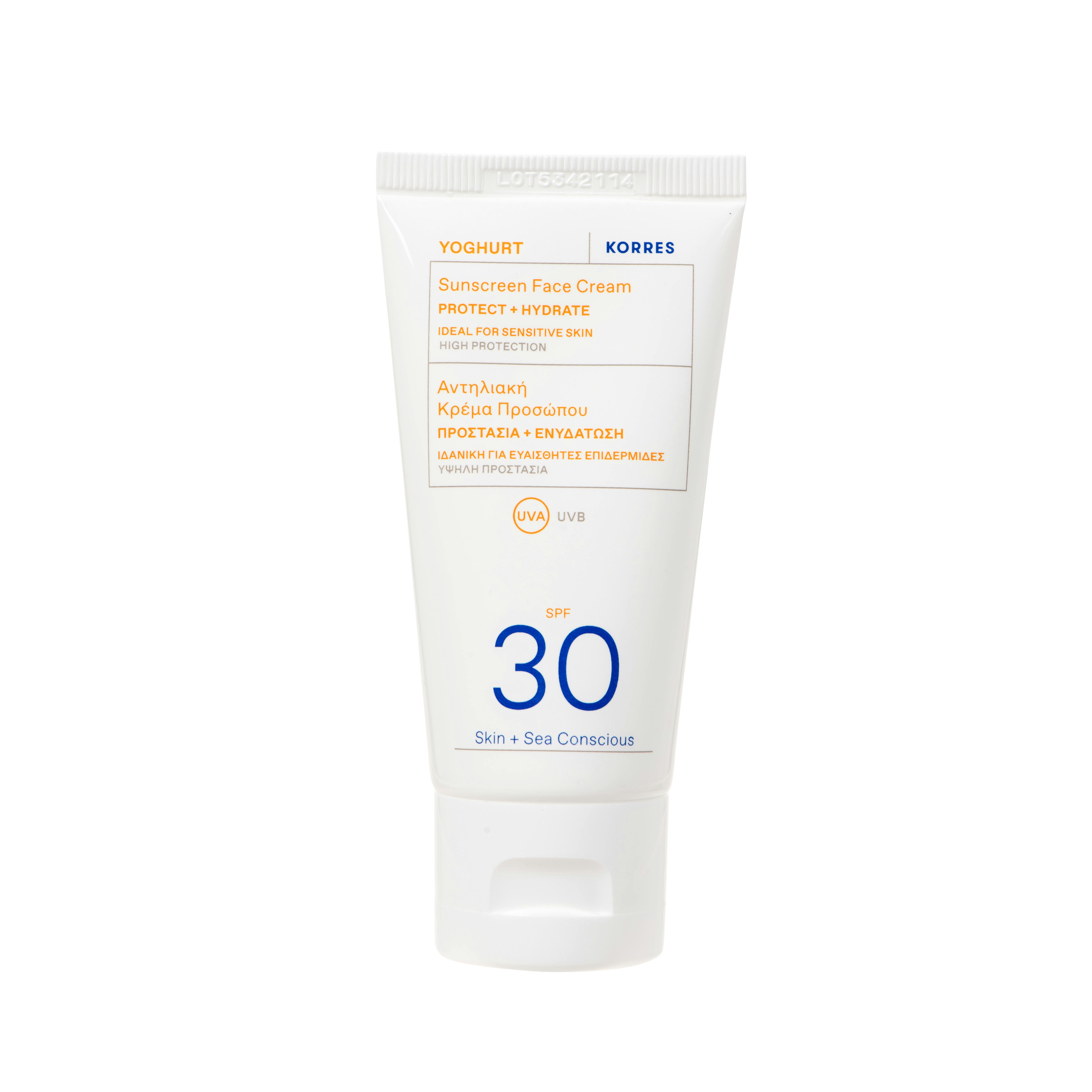 KORRES YOGHURT Sonnencreme für das Gesicht SPF30 Sonnencreme