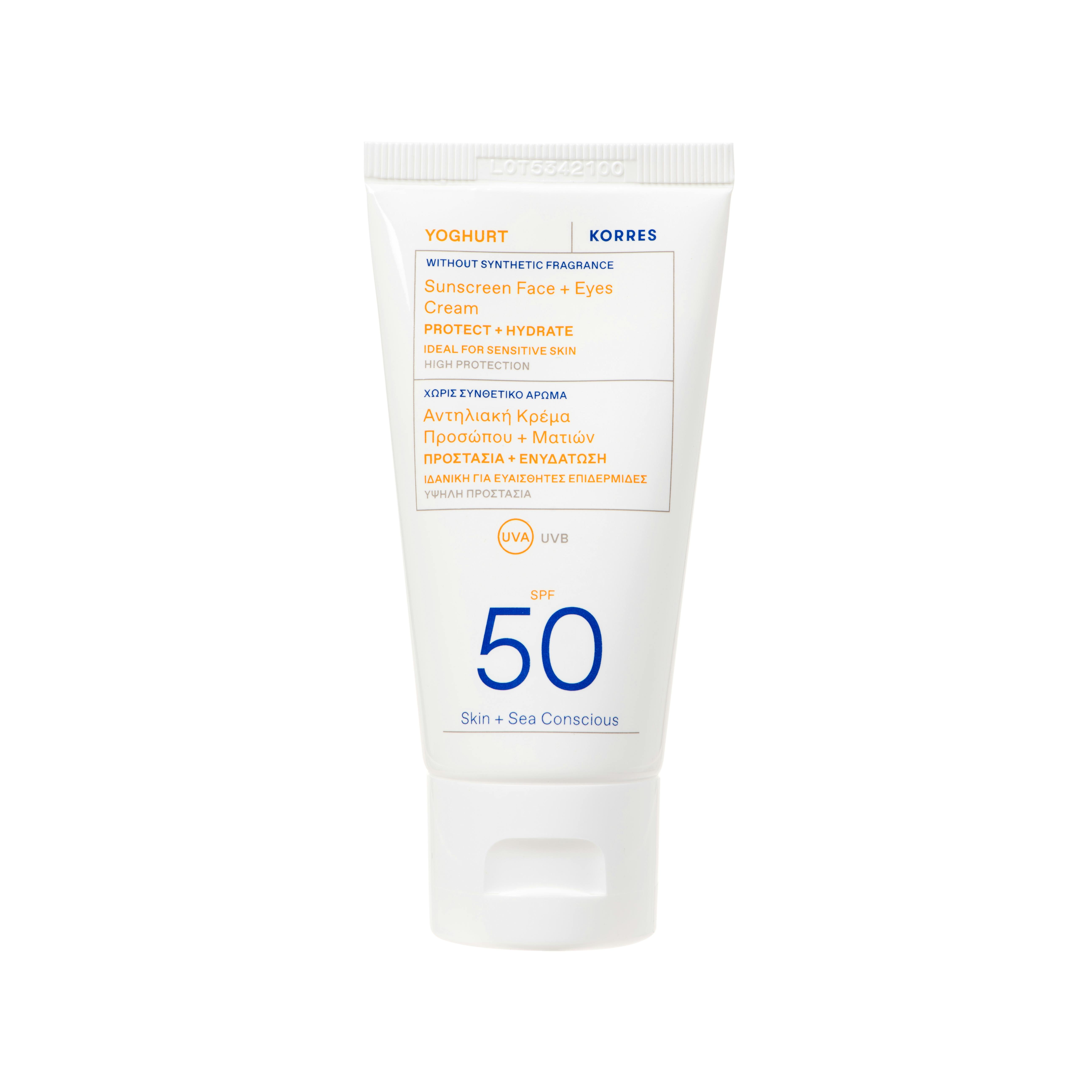 Korres Yoghurt Face & Eyes Sunscreen SPF50 50 ml