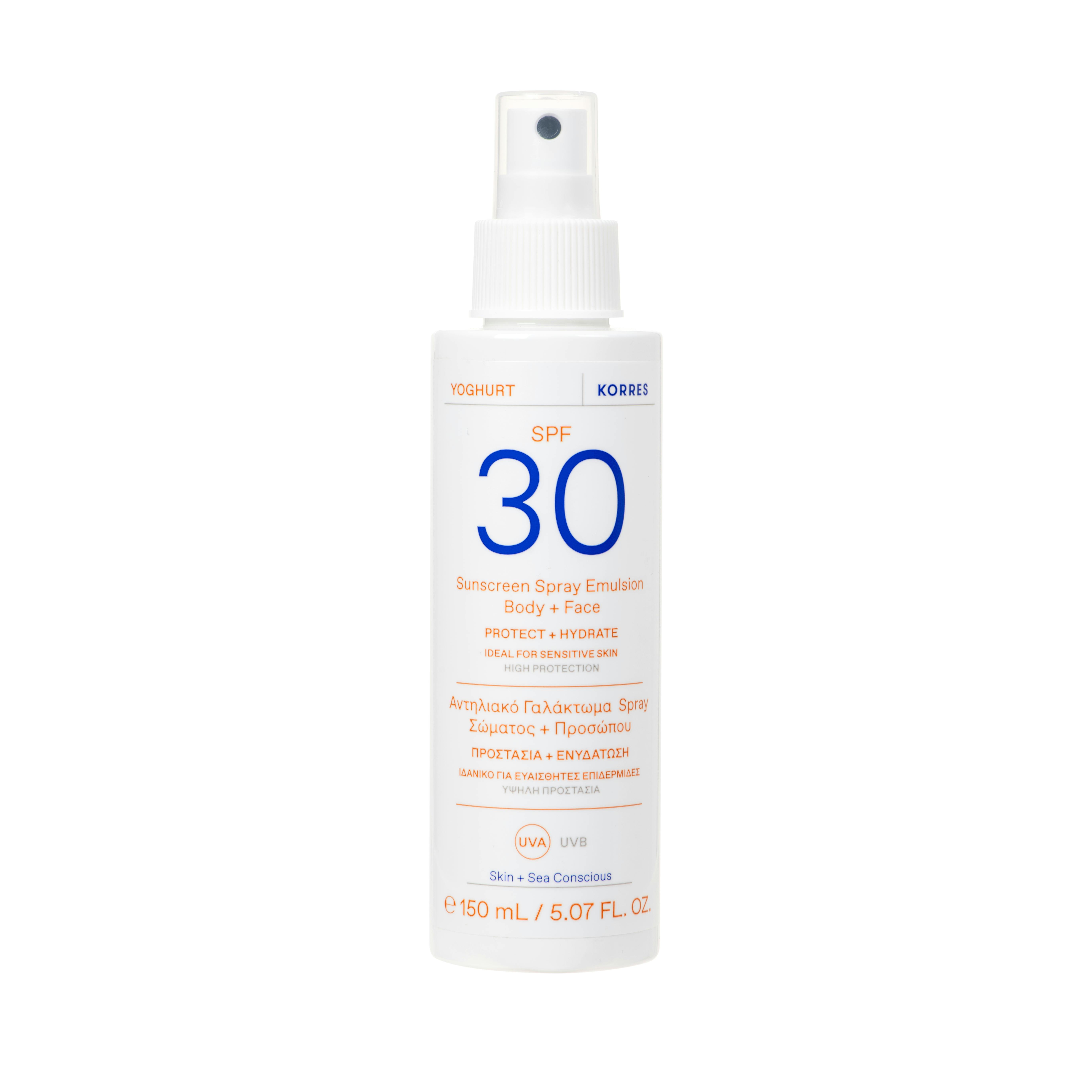 Korres Yoghurt Sunscreen Spray Emulsion SPF 30 Body & Face 150 ml