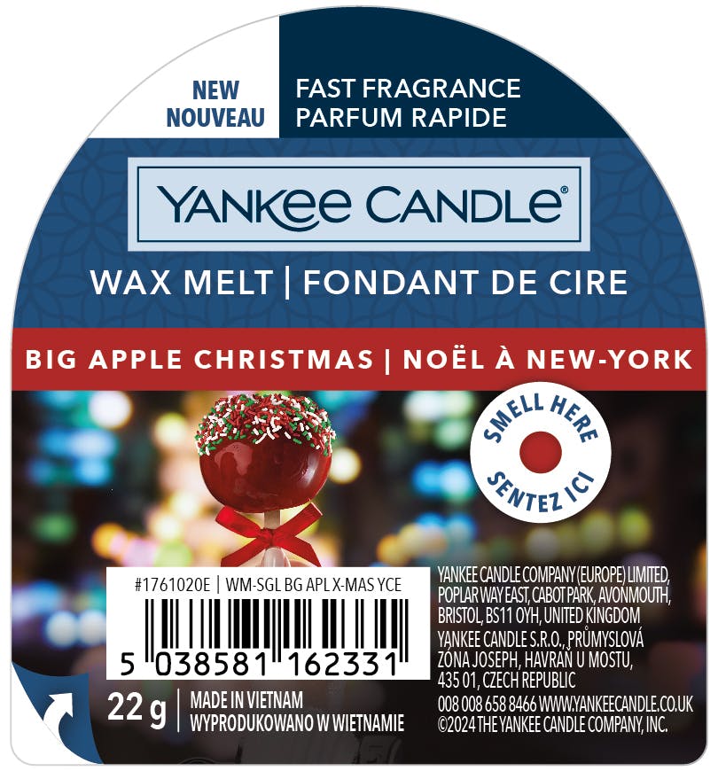 Yankee Candle Single Wax Melts Big Apple Christmas 22 g