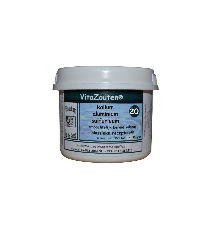 Vitazouten Kalium aluminium sulfuricum VitaZout nr. 20