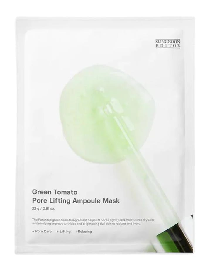 Sungboon Editor Green Tomato Pore Lifting Ampoule Mask 1 st