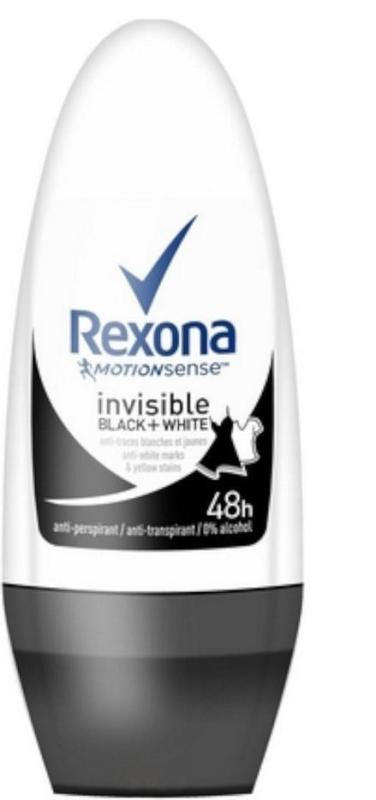 Rexona Deo roller invisible black white 50 ML