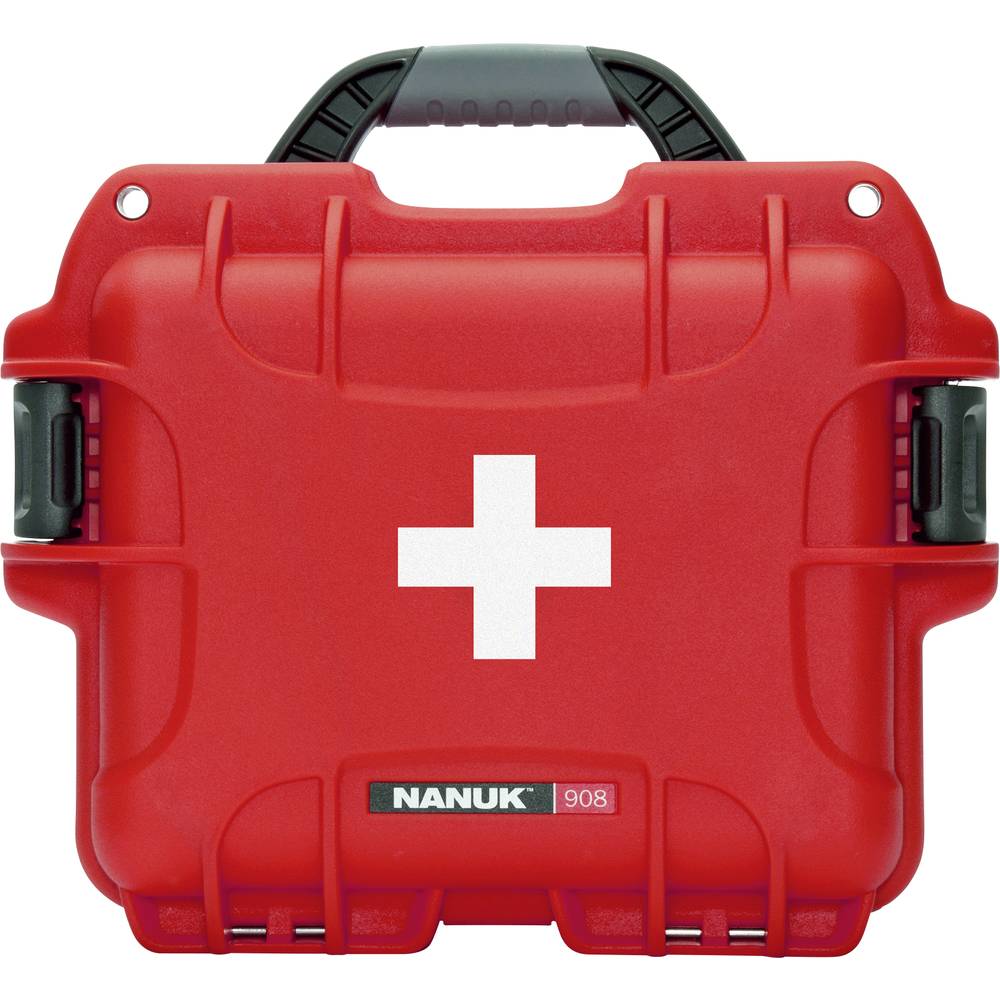 NANUK 908-FSA9 EHBO-koffer (leeg) 241 x 190 x 190 Rood