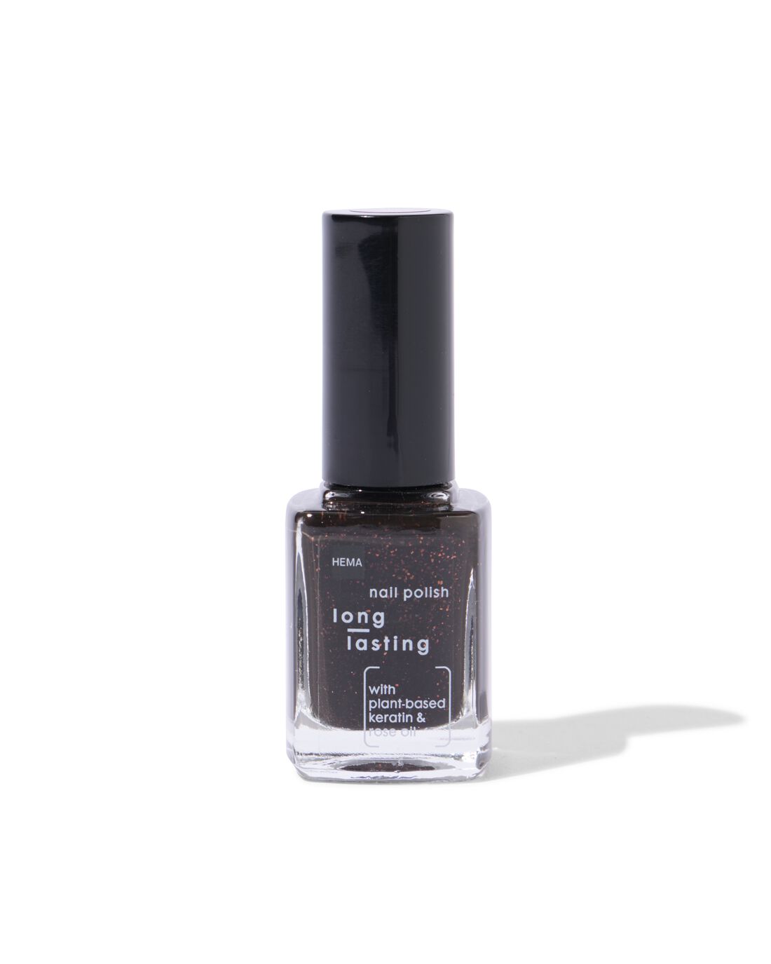 HEMA Long Lasting Nagellak 810 Lava Out Loud (donkerbruin)