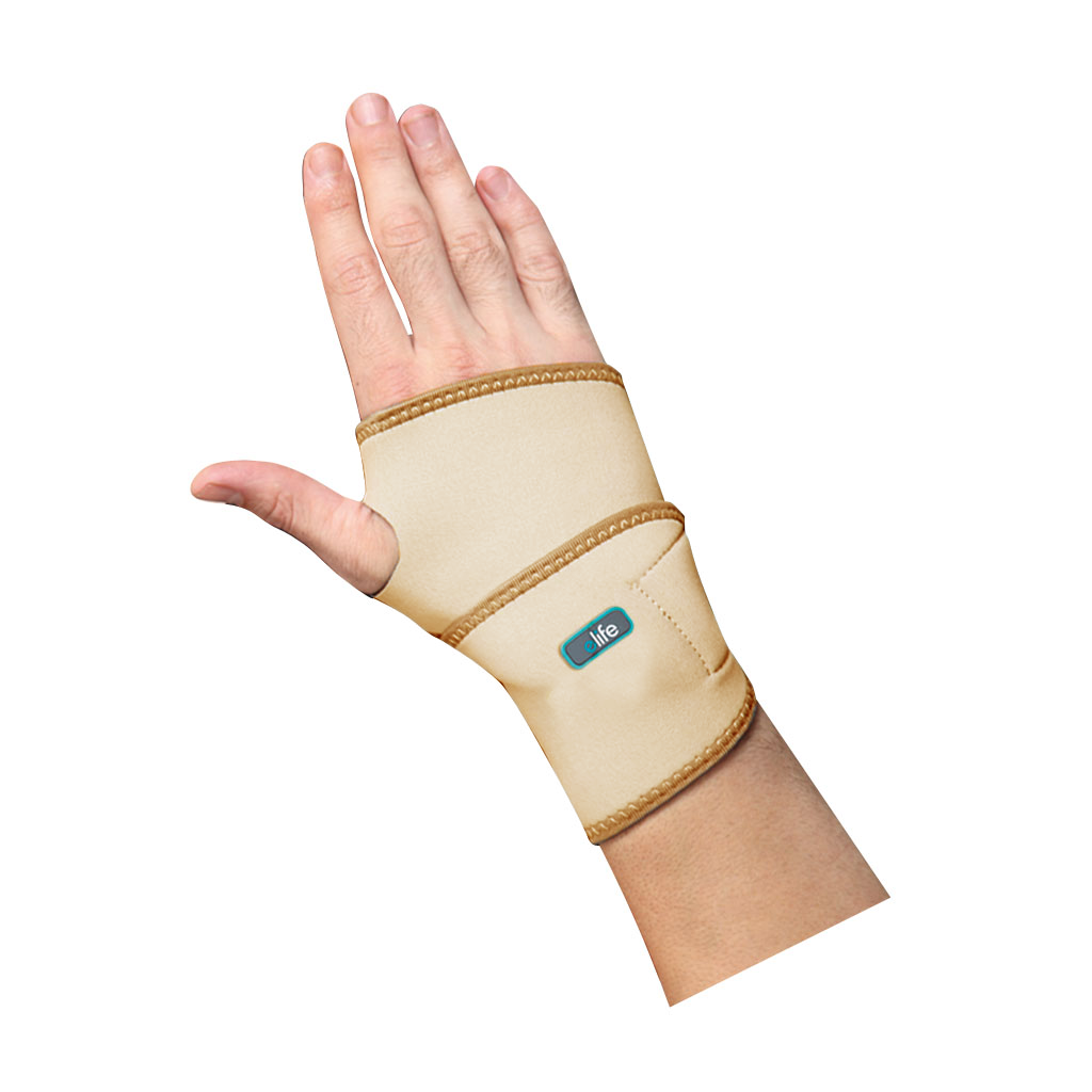 E-life Neopreen Polsbandage Universeel - Beige