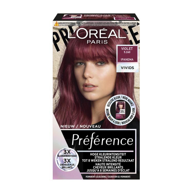 L'Oréal Paris Préférence les vivids 5,26 violet 1 Stuk