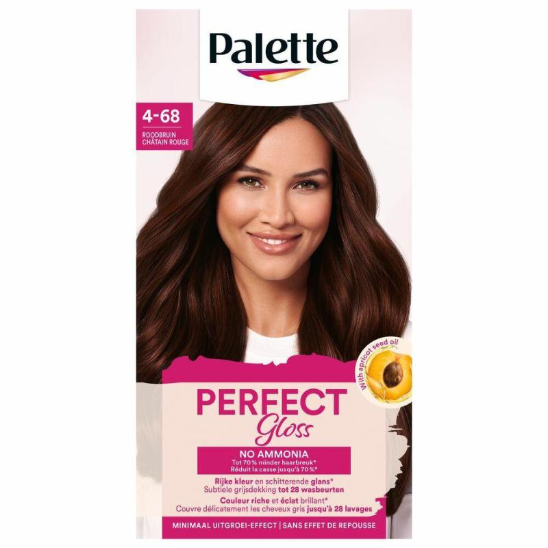 Poly Palette Perfect gloss color haarverf 4-68 roodbruin 115 ML