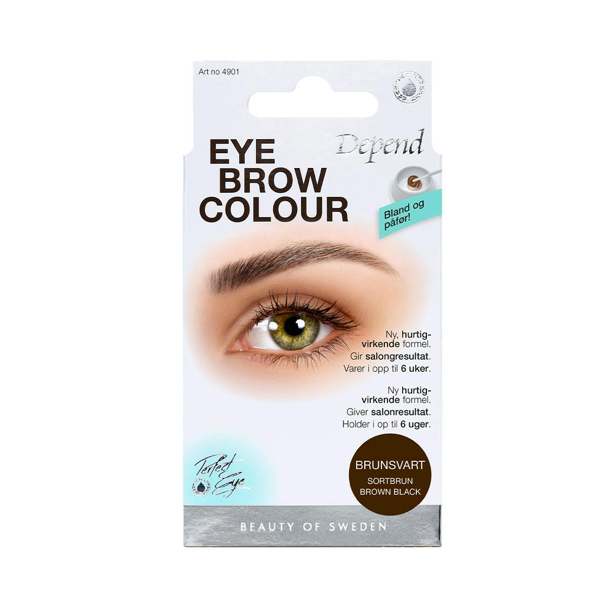 Depend Eyebrow Colour Kit Brown Black 1 st