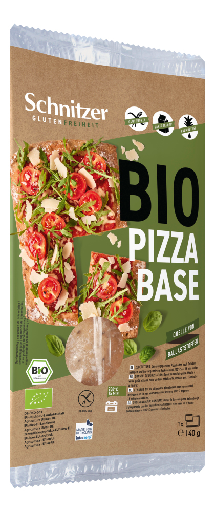 Schnitzer Bio-Pizzaboden "Pizza Base", glutenfrei, 140 g