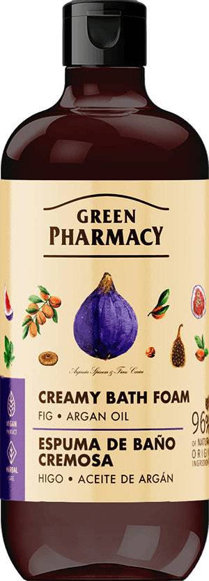 Green Pharmacy Creamy Bath Foam Fig and Argan Oil 500 ml