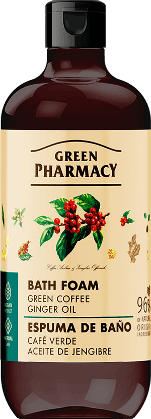 Green Pharmacy Bath Foam Green Coffee and Ginger Oil 500 ml