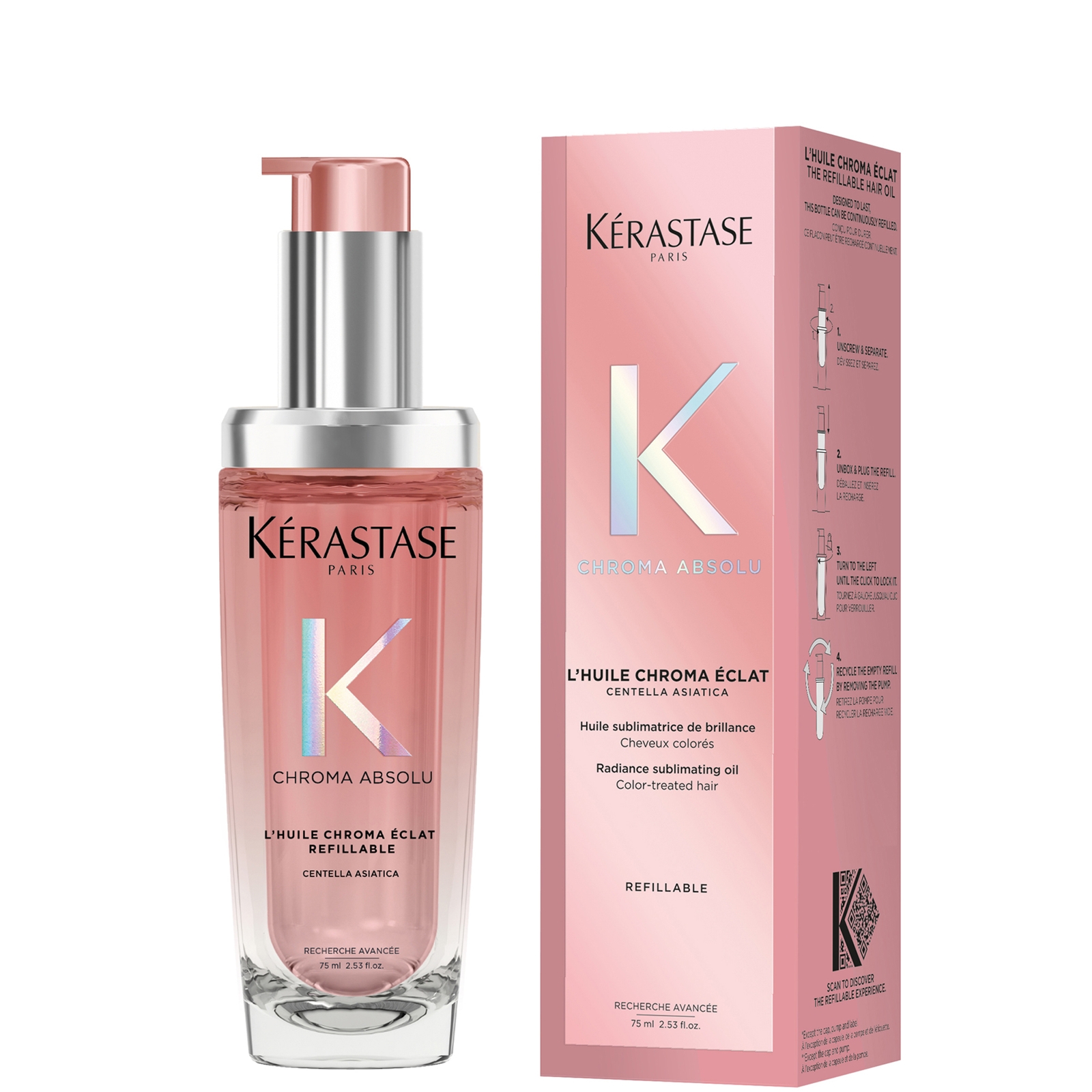 Kérastase Sublimerende Glansolie Voor Gekleurd Haar  - Chroma Absolu Eclat Sublimerende Glansolie - Voor Gekleurd Haar