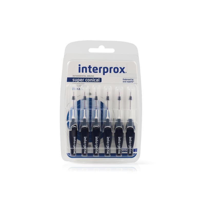 Interprox Super conical donkerblauw 6 Stuks