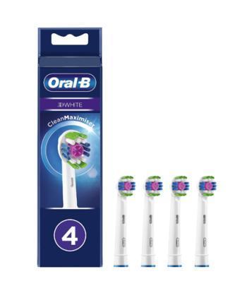 Oral-B 3d white cleanmaximiser opzetborstels 4 Stuks