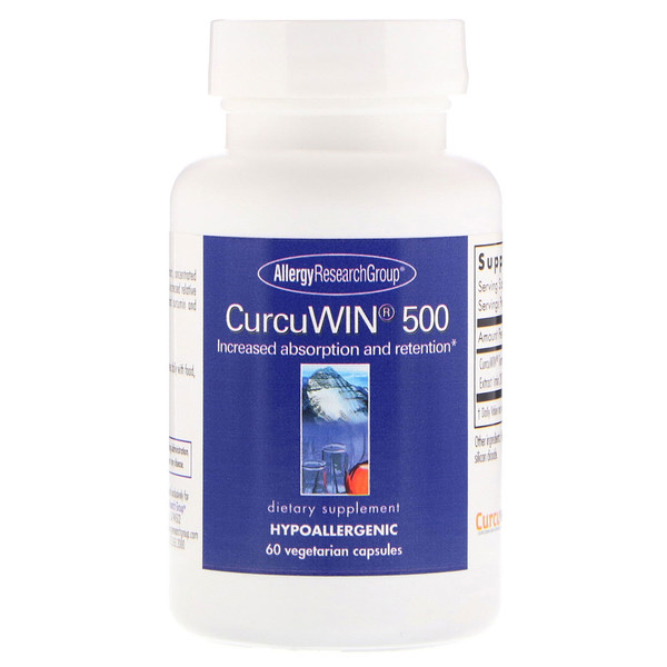 Allergy Research Group CurcuWin 500 60 Vegetarian Capsules - 