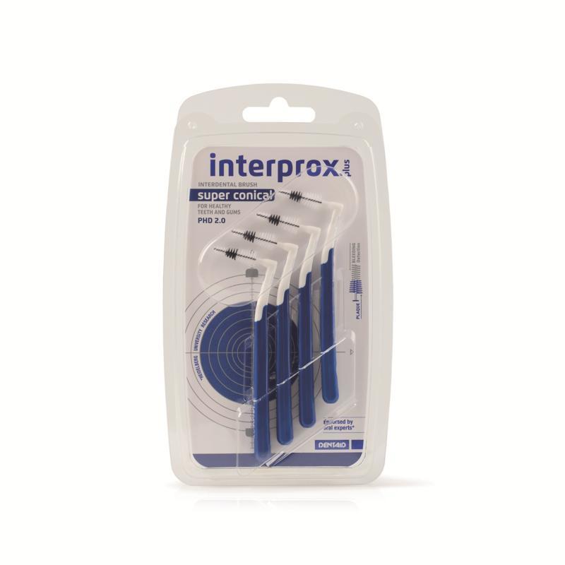 Dentaid Interprox plus ragers super conical donkerblauw 4 Stuks