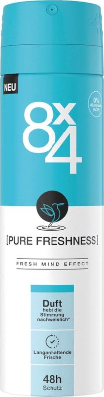 8X4 Deospray men - no.19 pure freshness 150ML