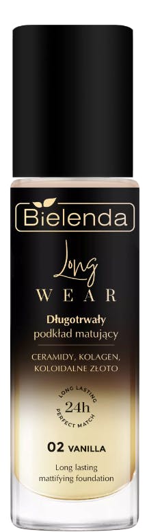 Bielenda Long Wear Long-Lasting Mattifying Foundation 02 Vanilla 30 ml