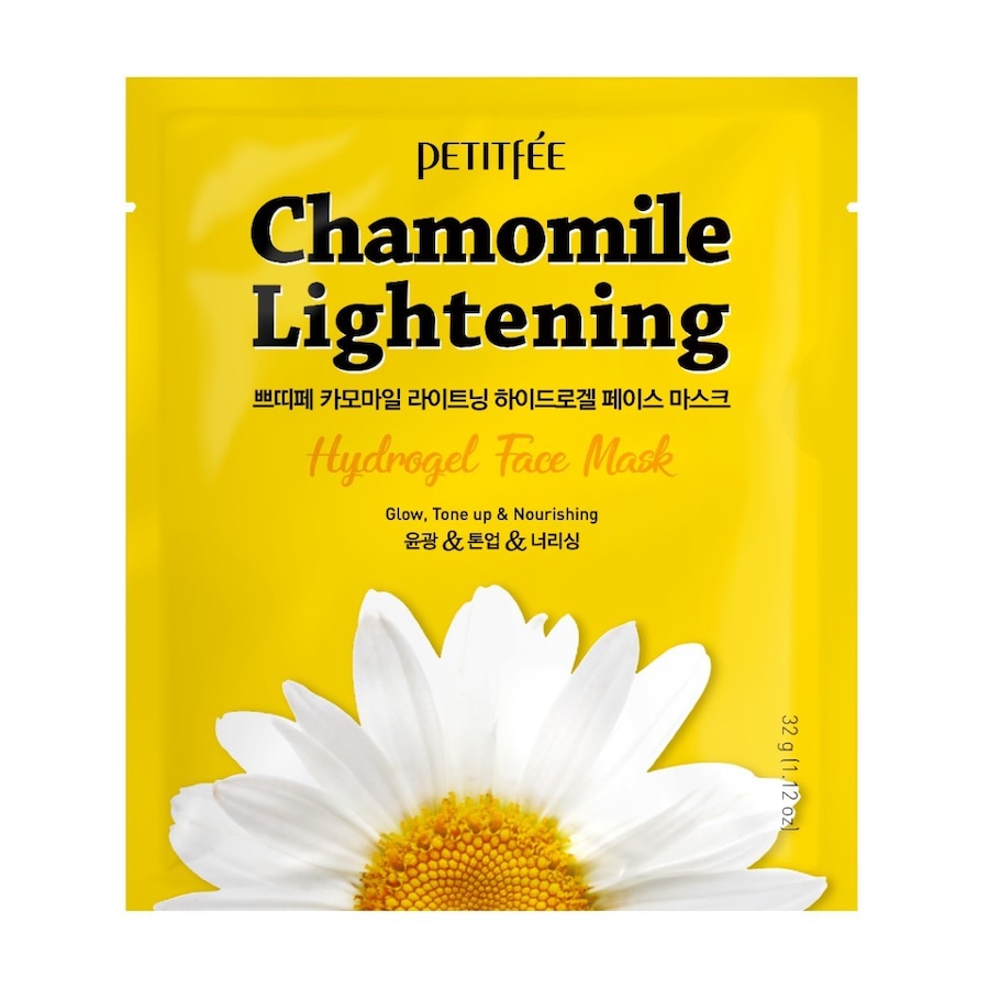 Petitfee Chamomile Lightening Hydrogel Face Mask Single