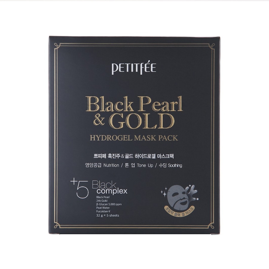 Petitfee BLACK PEARL & GOLD Hydrogel Mask Single