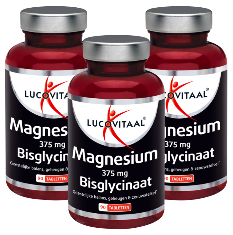 Lucovitaal Magnesium bisglycinaat 375 microgram 270 Tabletten