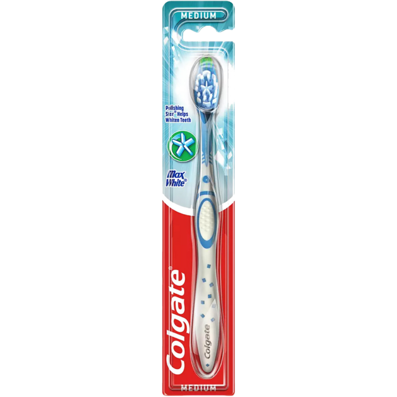 Colgate Tandenborstel max white medium 1 stuk