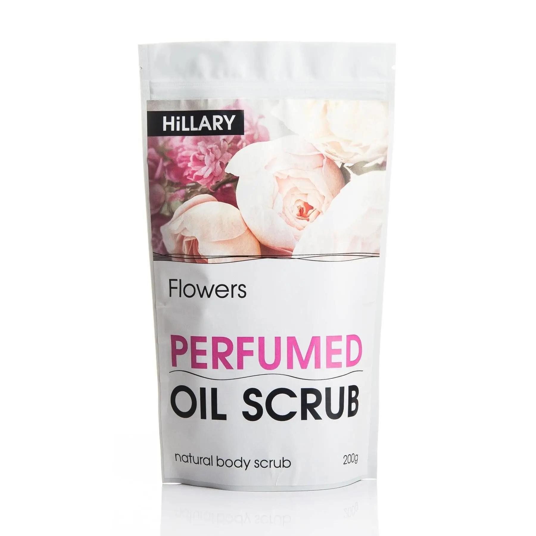 Hillary Скраб для тела парфюмированный Perfumed Oil Scrub Flowers  200 гр