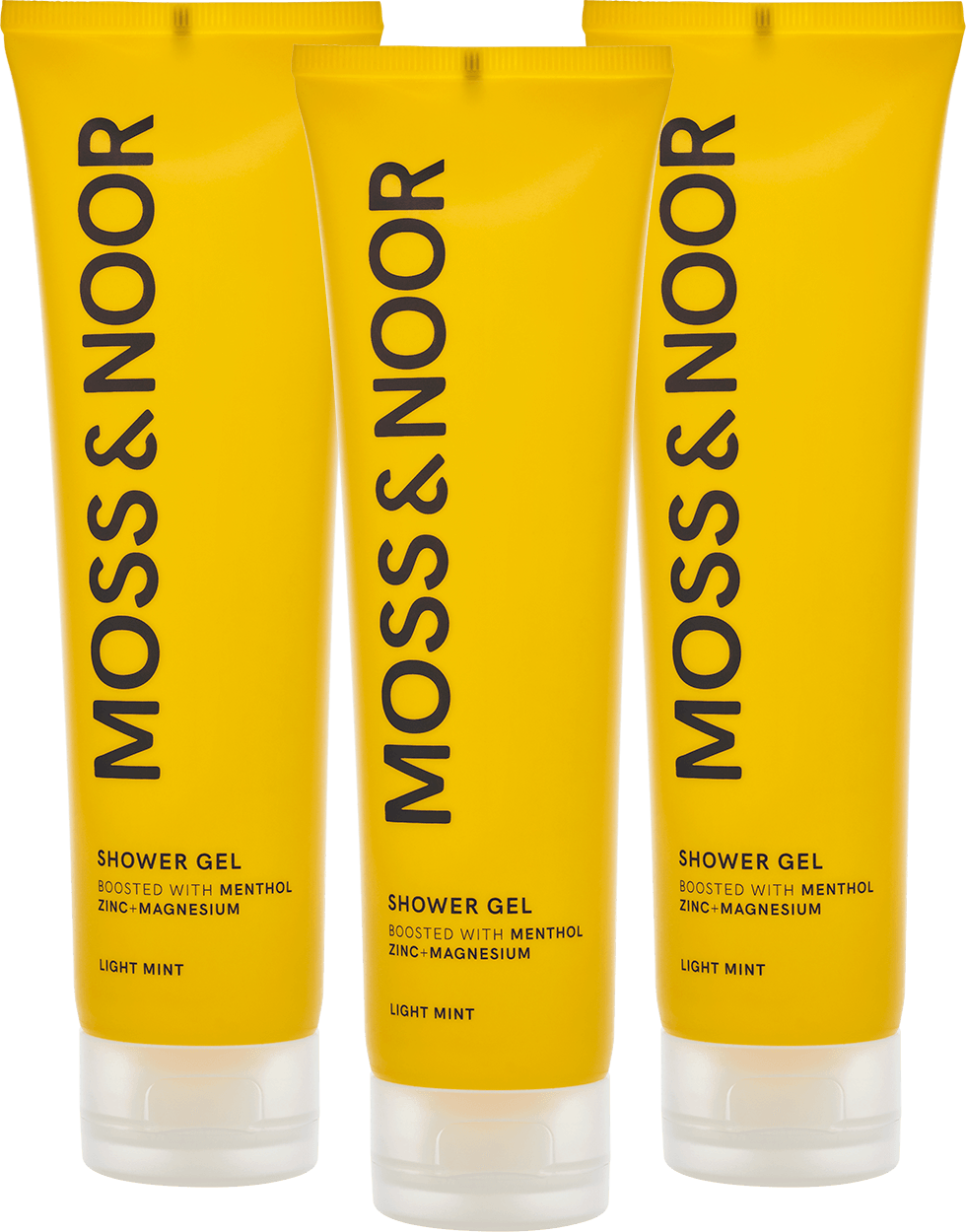 Moss & Noor Moss & Noor After Workout Shower Gel Light Mint 3 x 150 ml